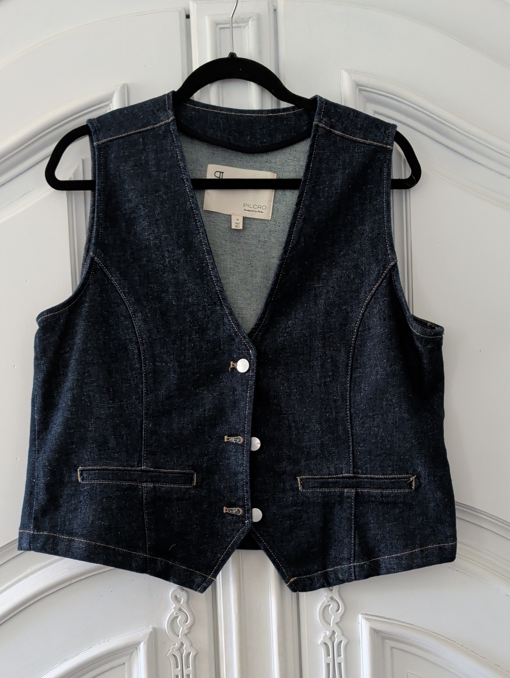 NWT Pilcro Blue Denim Vest